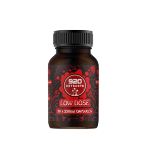 Low Dose psilocybin microdose capsules bottle
